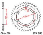 JT JTR 808 задняя (стальная)