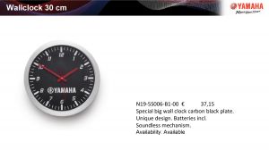 Настенные часы Yamaha D-30mm (N19-5S006-B1-00) ― Motocross.UA