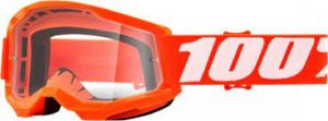 Youth Goggle 100% STRATA 2  Orange - Clear Lens 50521-101-05 ― Motocross.UA