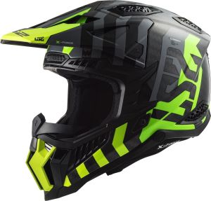 Мотошолом LS2 MX703 C X-Force Barrier Hi-Viz Yellow Green 467032154 ― Motocross.UA
