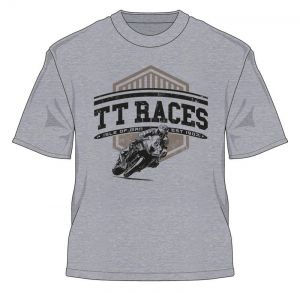 футболка IOMTT Races est 1907 Retro T-Shirt Grey (17RTS7) ― Motocross.UA