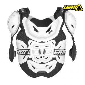 LEATT Chest Protector 5.5 Pro [Black/White] 5014101111,2,3 -L/XXL ― Motocross.UA
