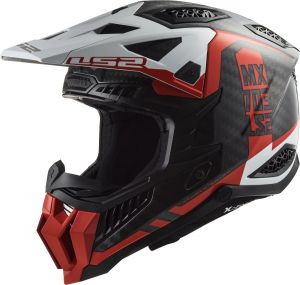 Мотошолом LS2 MX703 C X-Force Victory Red White 467032232 ― Motocross.UA
