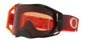Oakley Airbrake MX Equalizer Red Orange w/Prizm MX   (7046-78) ― Motocross.UA
