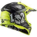 Kid LS2 MX437 FAST EVO MINI CRUSHER BLACK H-V YELLOW    40437J341-	