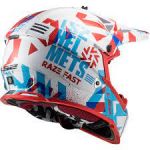 Kid LS2 MX437 FAST EVO MINI FUNKY RED WHITE  40437J3302-		