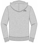 IOMTT HEATHER GREY DARK GREY TT LOGO HOODIE  16AH4