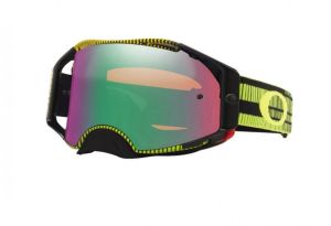 Oakley Airbrake MX Prizm Frequency Jade Green Yellow 7046-76 ― Motocross.UA
