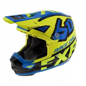 Мотошолом FXR 6D ATR-2Y 20-Hi-Vis/Blue/Black 200602-650-16 (YXL) ― Motocross.UA