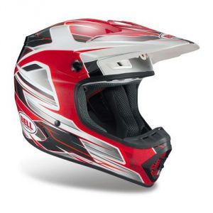 Bell MX-1 Frantic Red-Silve (2017864-S) ― Motocross.UA