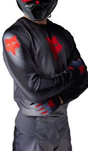 Дитяча джерсі FOX 180 - INTERFERE [Grey]  - 32035-037-YXL ― Motocross.UA