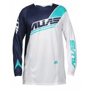 jersey Alias A1 ANALOGUE WHITE/NAVY 2163-295-063-L ― Motocross.UA
